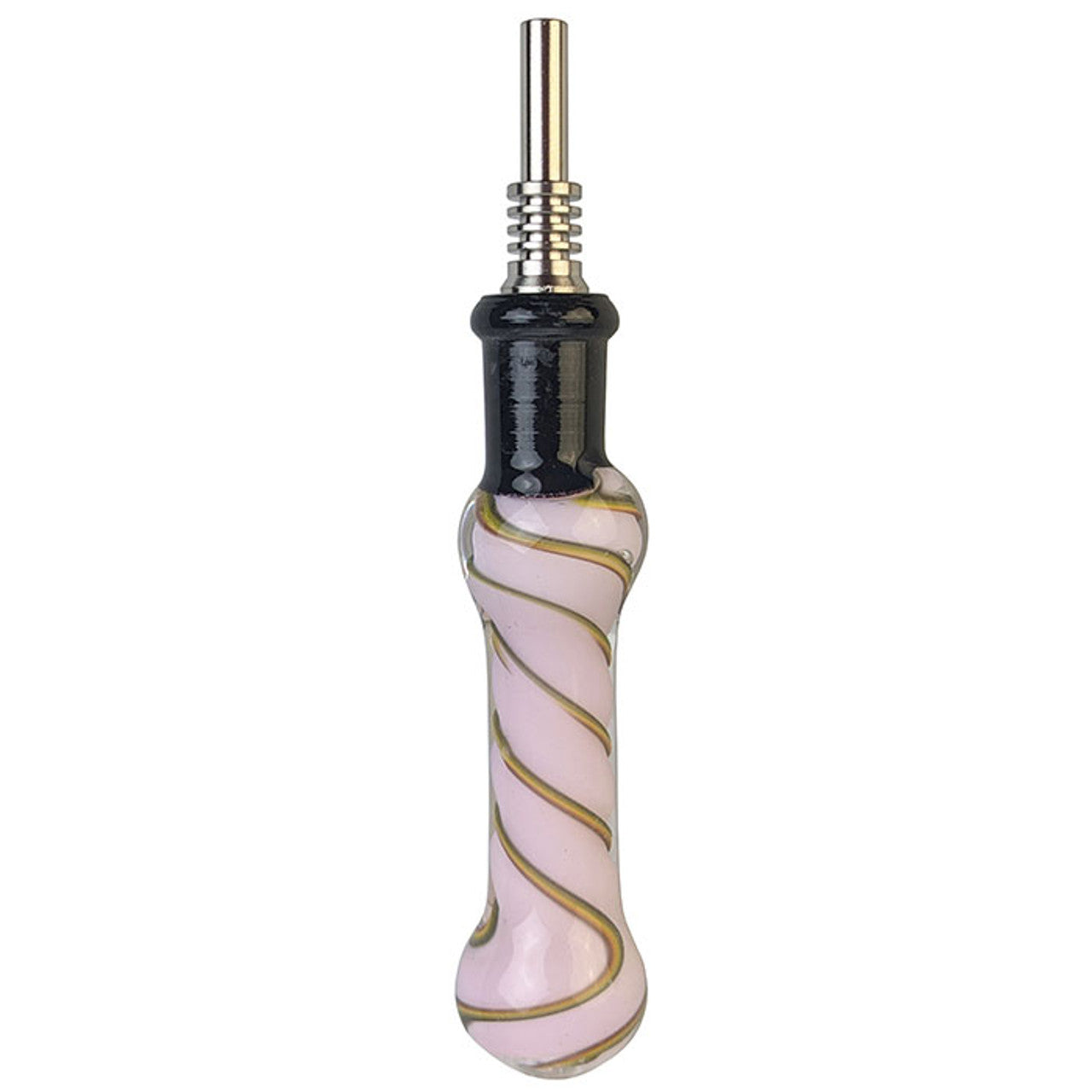 4" Assorted Slyme Rasta Swirl Nectar Pipe - with 10M Tip