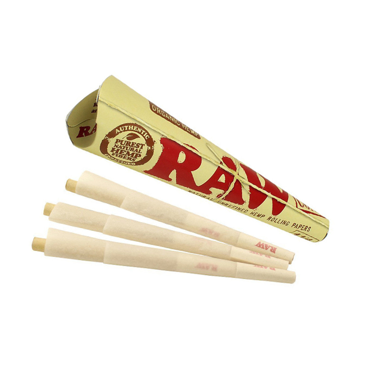 RAW® - Organic Hemp Pre-Rolled Cone 1¼ (6ct) - Display of 32