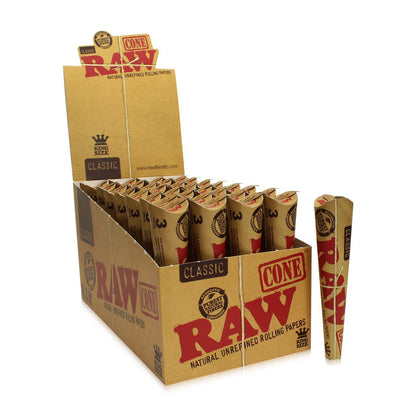 RAW® - Classic Pre-Rolled Cone King Size (3ct) - Display of 32