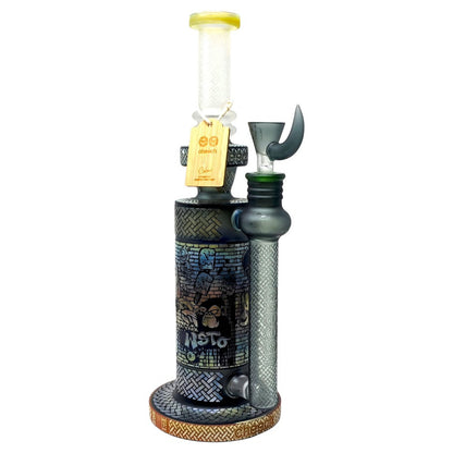 Cheech Glass - "Spray and Pray" Graffiti Artist Water Pipe & Ash Catcher Set - with 14M Bowl