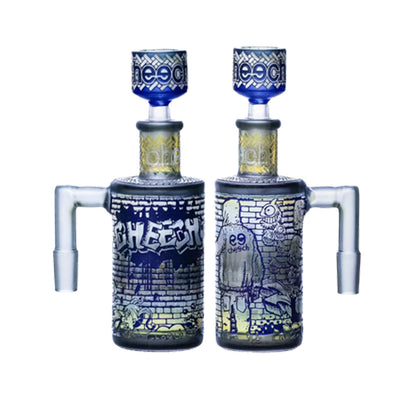 Cheech Glass - "Spray and Pray" Graffiti Artist Water Pipe & Ash Catcher Set - with 14M Bowl