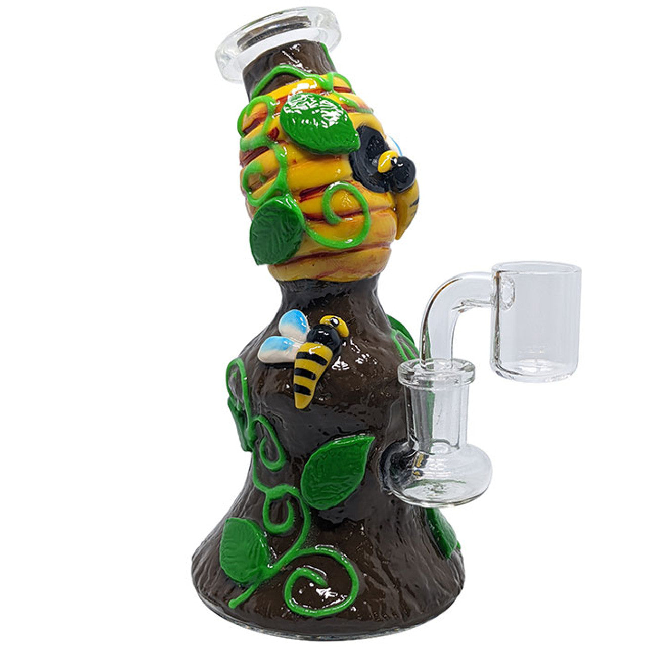 7" Clay Beehive Water Pipe - with 14M Banger