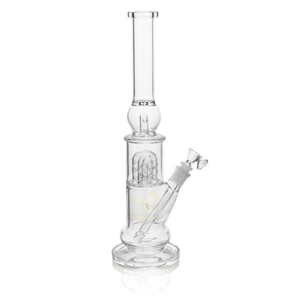 High Point Glass - Crystal Series 16" Ball Ice Catcher Multi Dome Beaker Water Pipe Box Set - with 14M Bowl