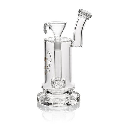 High Point Glass - Crystal Series 10.5" Low Profile Downstem Matrix Cylinder Water Pipe Box Set - with 14M Bowl