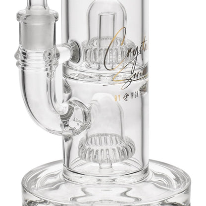 High Point Glass - Crystal Series 10" Double UFO Rig Water Pipe Box Set - with 14M Bowl