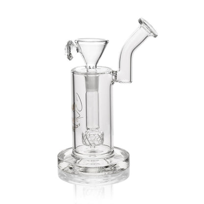 High Point Glass - Crystal Series 8.11" Low Profile Downstem Diamond Net Water Pipe Box Set - with 14M Bowl