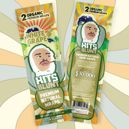 Hits Blunt - Premium Organic Hemp Wraps - 2pk/25ct Display