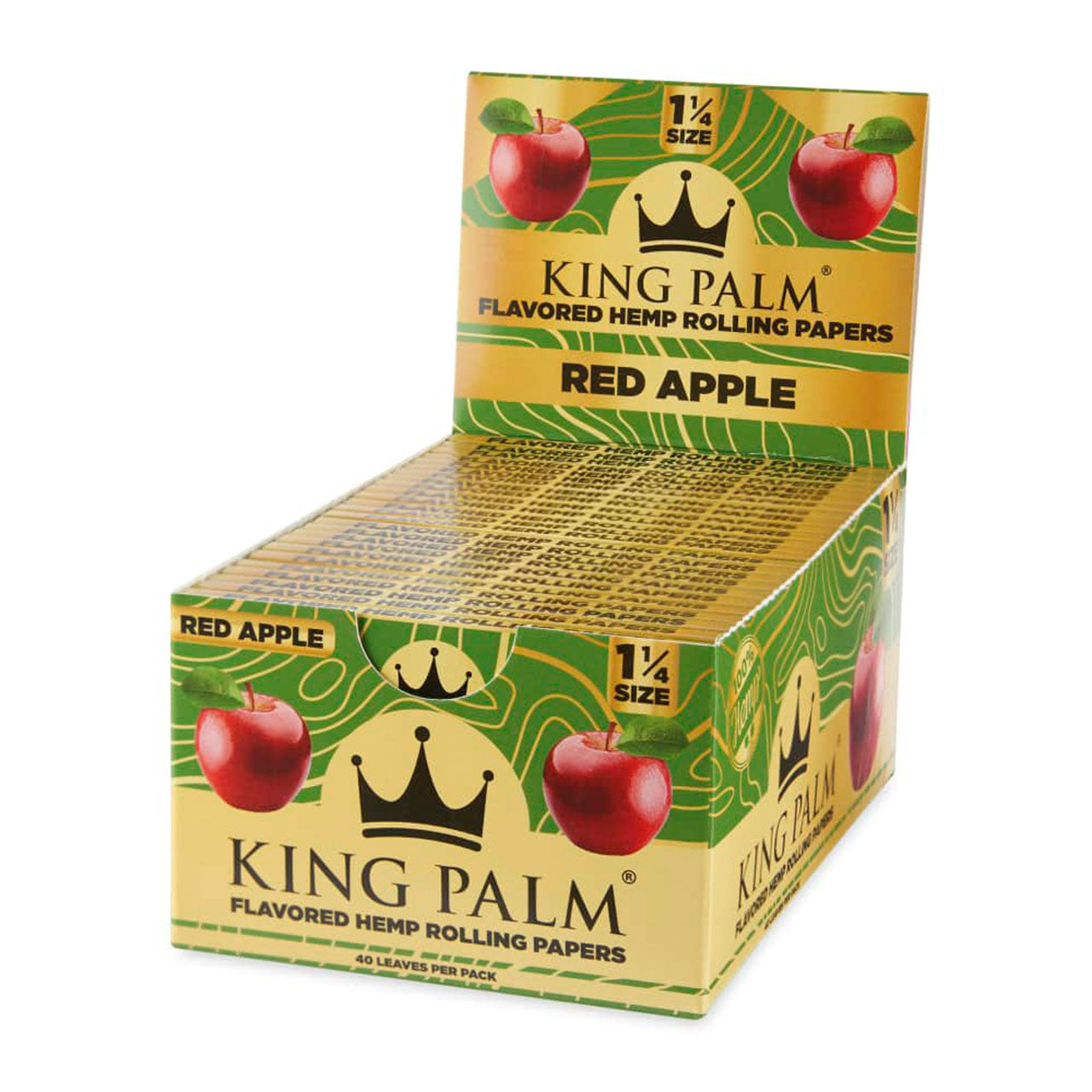 King Palm - Flavored Hemp 1¼ Rolling Papers 40ct - Display of 50