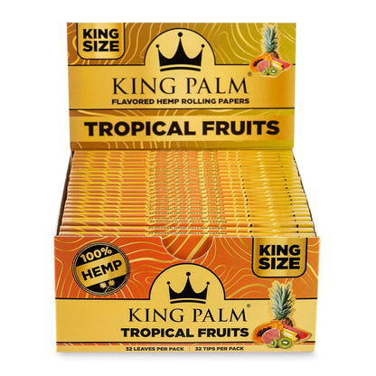 King Palm - Flavored Hemp Rolling Papers King Size (32ct) - Display of 22