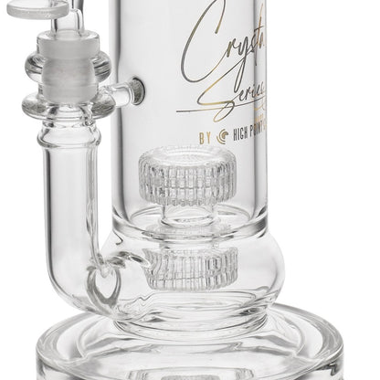 High Point Glass - Crystal Series 12" Double Matrix Water Pipe Box Set - with 14M Crystal Bowl