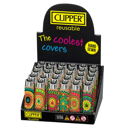 Clipper - Classic Large Pop Cover Lighter - Tray of 30