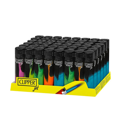 Clipper - Classic Large Jet Flame Lighter - Tray of 48