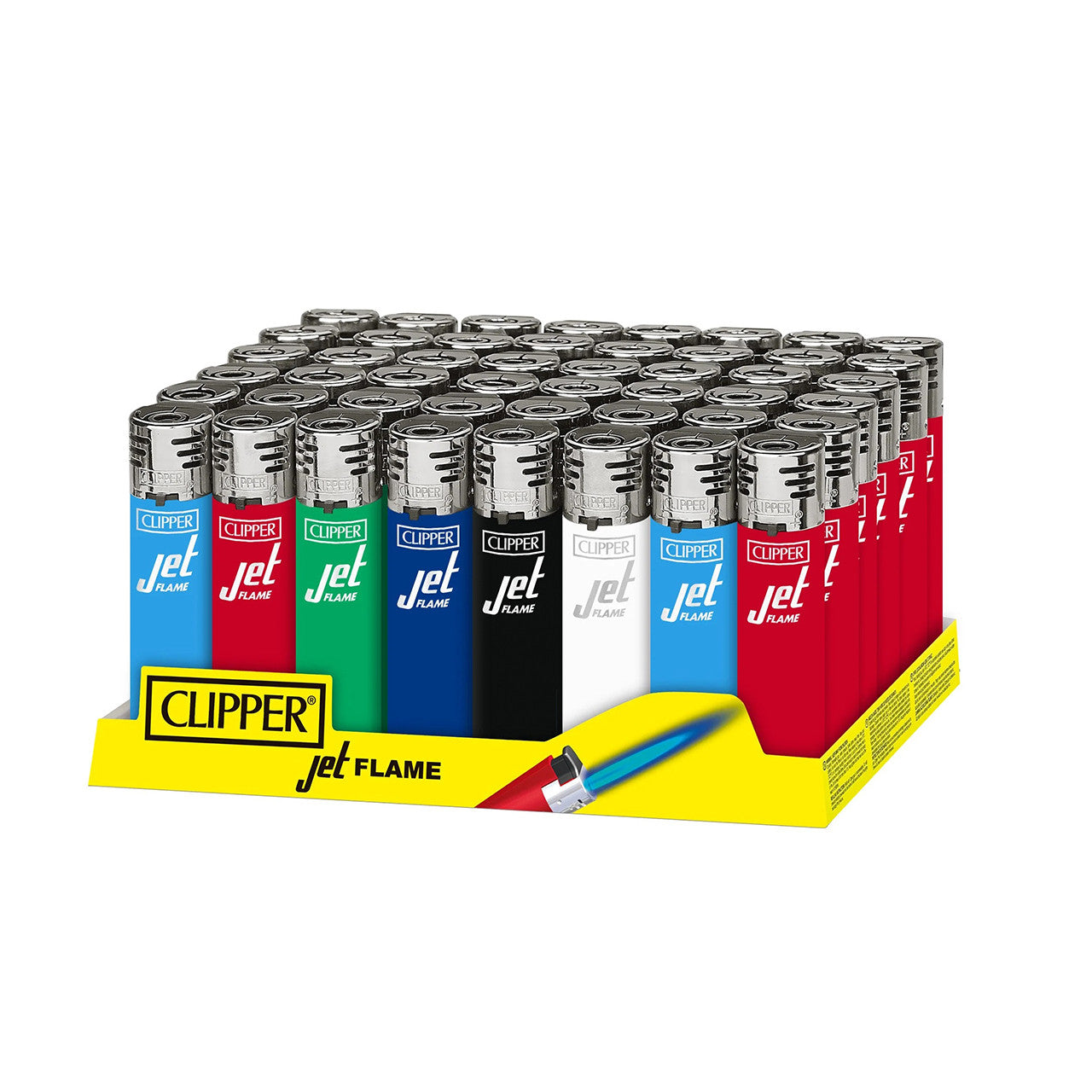 Clipper - Classic Large Jet Flame Lighter - Tray of 48