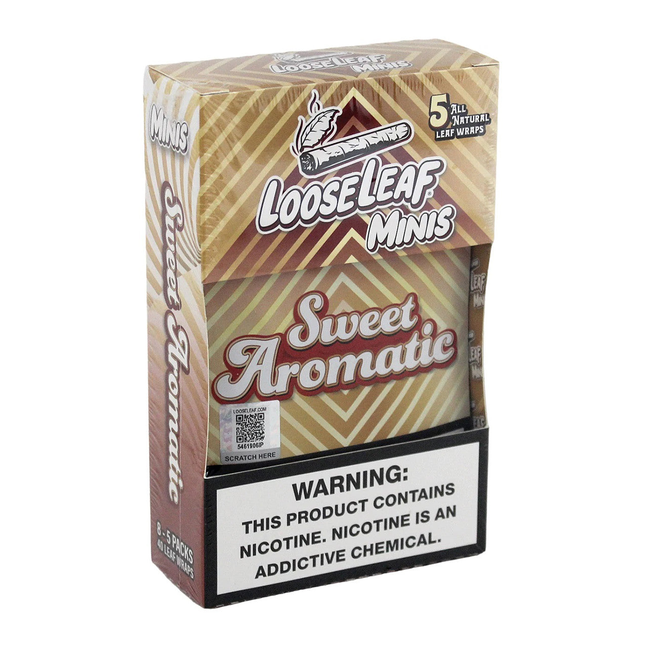 LooseLeaf - Minis Cigar Wraps (5ct) - Box of 8