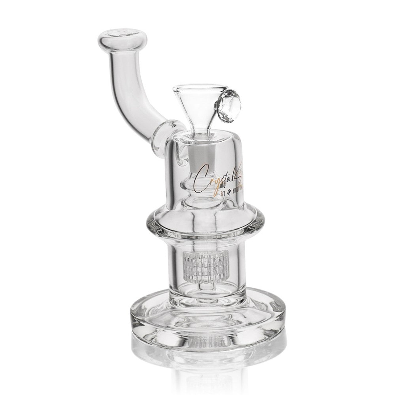 High Point Glass - Crystal Series 7.5" Low Profile Matrix Water Pipe Box Set - with 14M Bowl