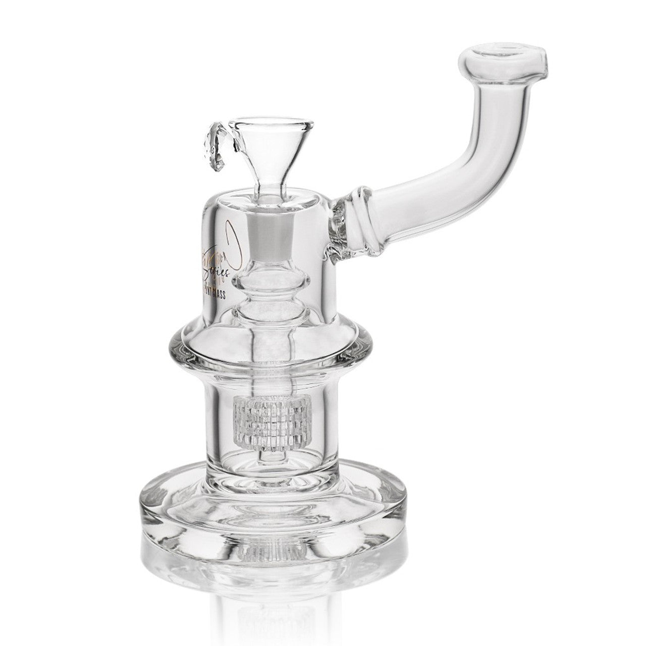 High Point Glass - Crystal Series 7.5" Low Profile Matrix Water Pipe Box Set - with 14M Bowl