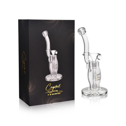 High Point Glass - Crystal Series 13" Curvy Body Low Profile Downstem Matrix Water Pipe Box Set