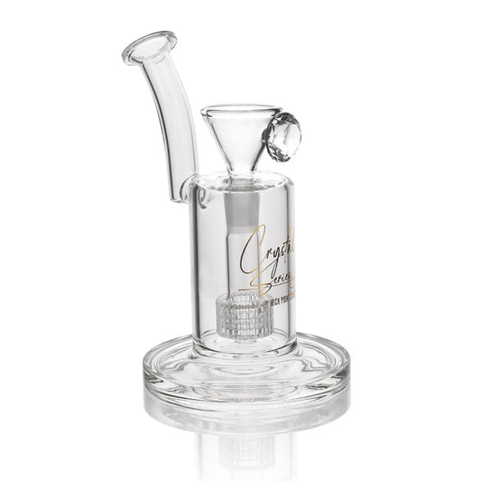 High Point Glass - Crystal Series 8" Low Profile Downstem Matrix Water Pipe Box Set - with 14M Bowl