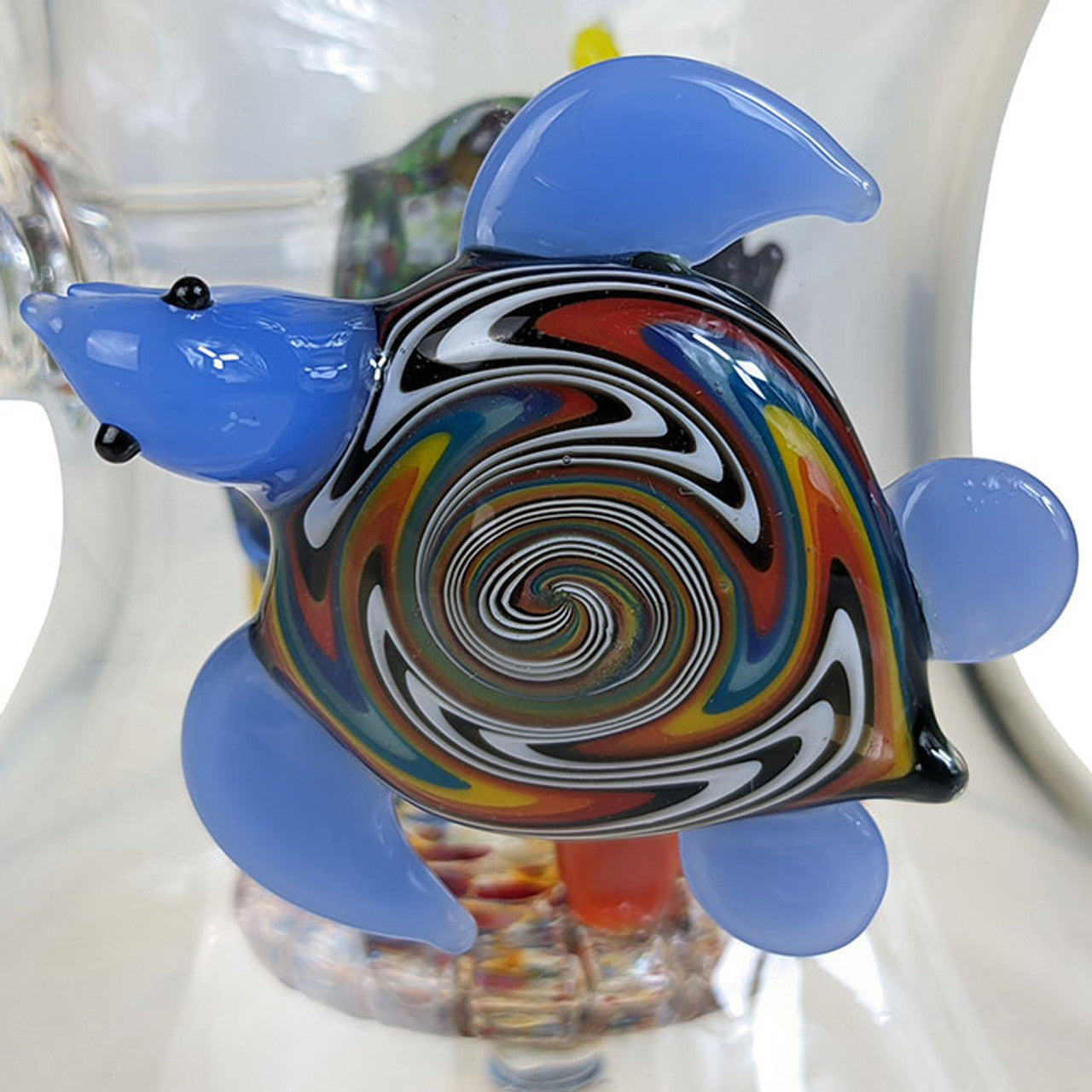 8.5" US Color Under the Sea Perc Dual Horn Banger Hanger Water Pipe - with 14M Bowl