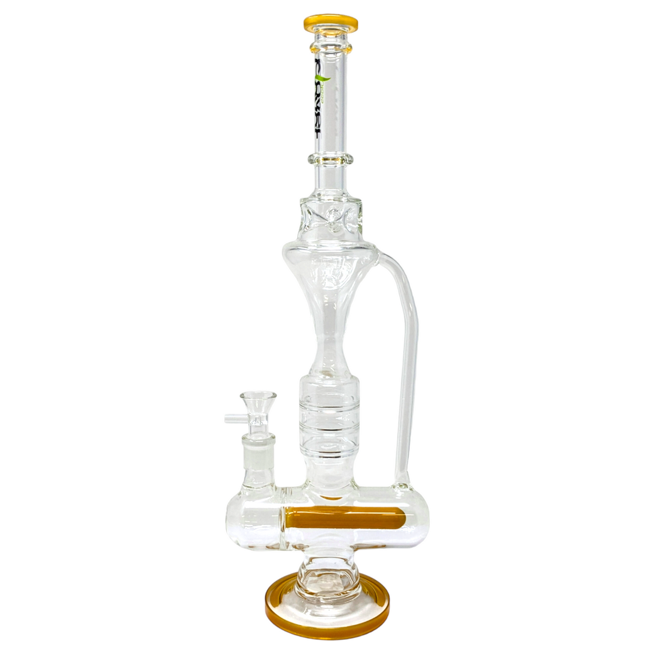 Clover - 19" Inline Recycler Water Pipe - with 18M Bowl