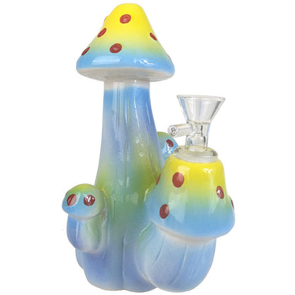 7.7" Ceramic Mushroom Water Pipe - with 14M Bowl