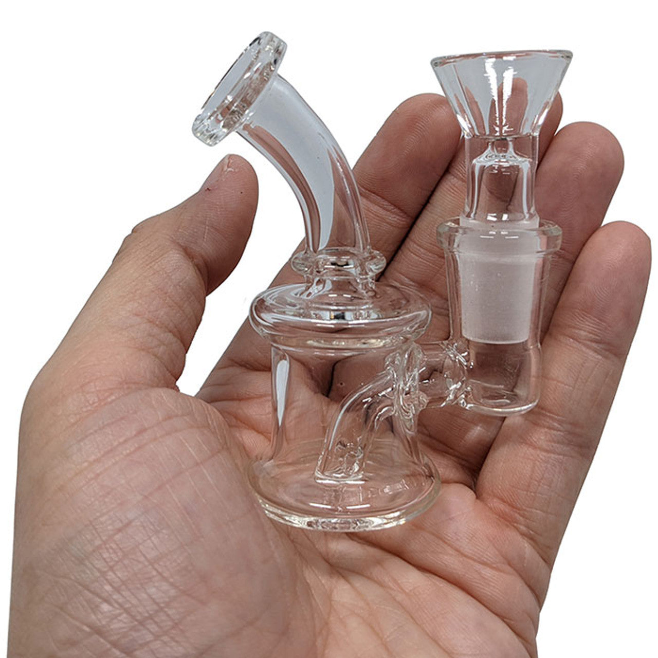 4" Micro Rig Water Pipe - with 14M Bowl