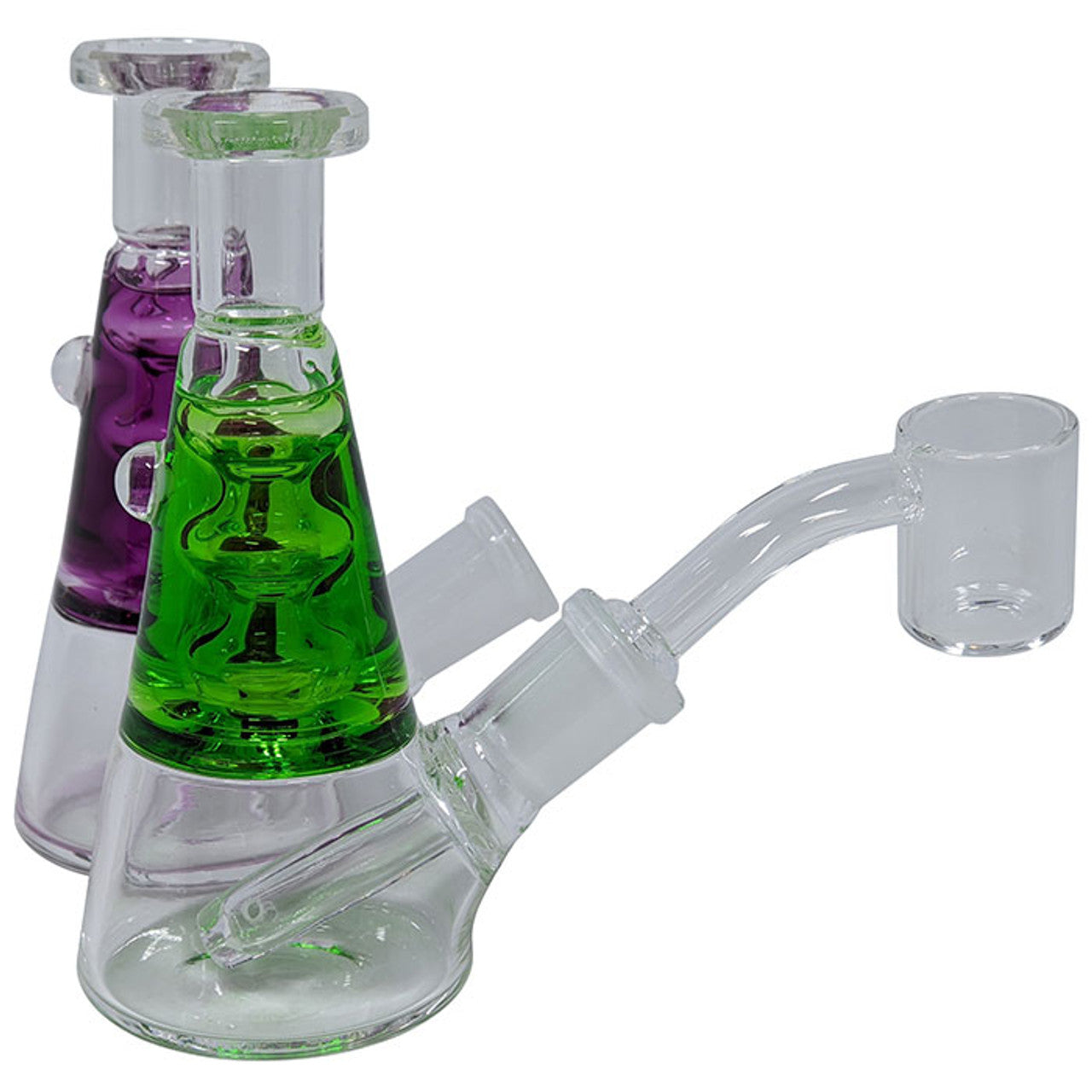 4" Glycerin Mini Beaker Water Pipe - with 14M Banger