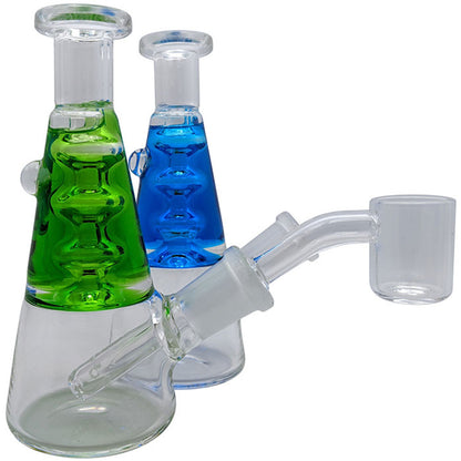 4" Glycerin Mini Beaker Water Pipe - with 14M Banger