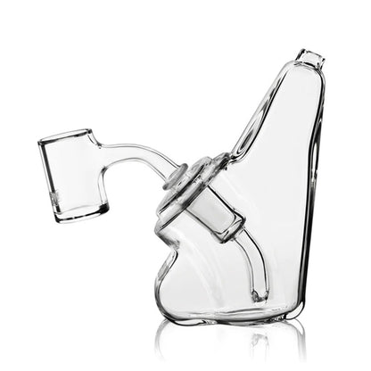 GRAV ® - Wedge Bubbler Rig Water Pipe - Clear - with 14M Banger