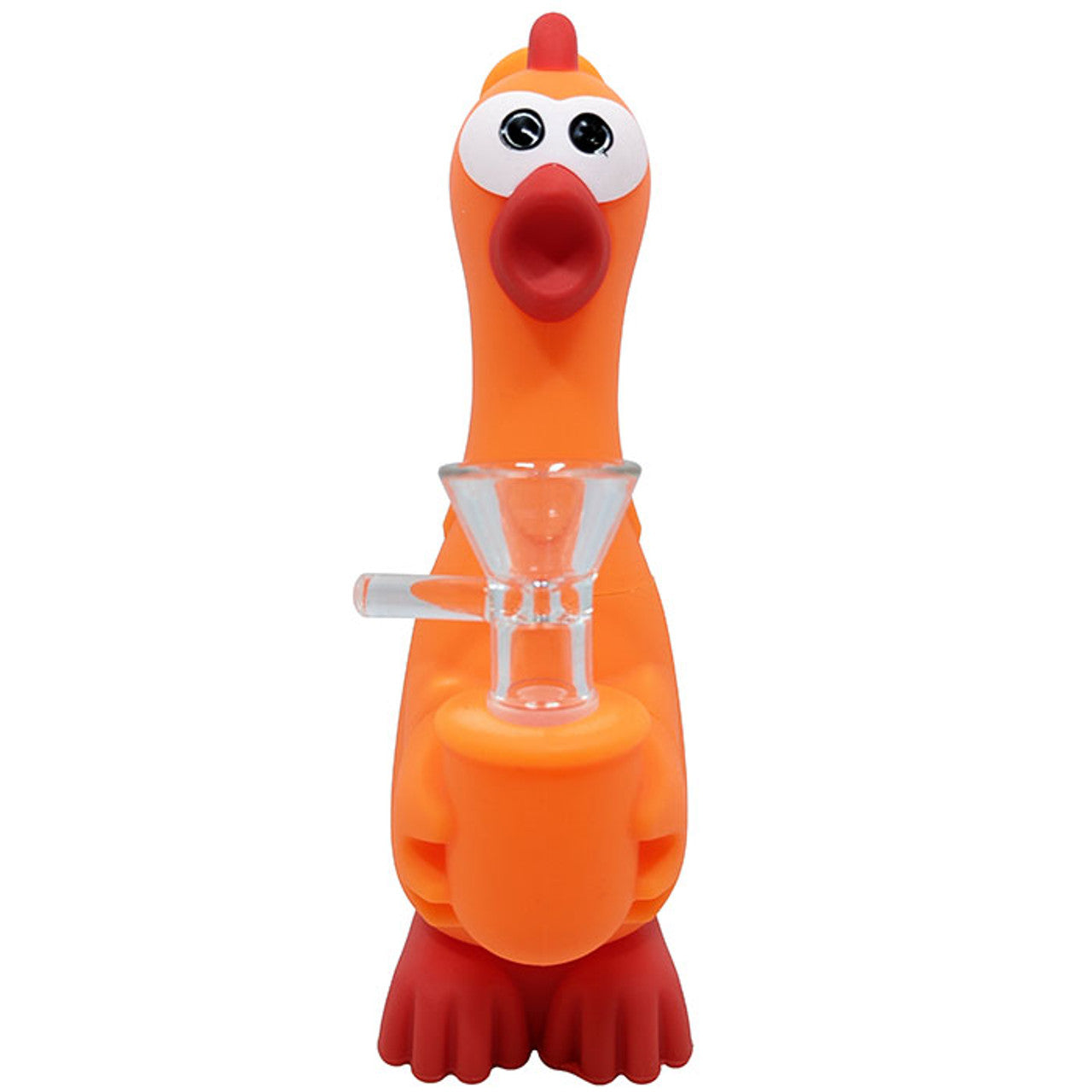 7" Silicone Scream Chicken Water Pipe - with 14M Bowl