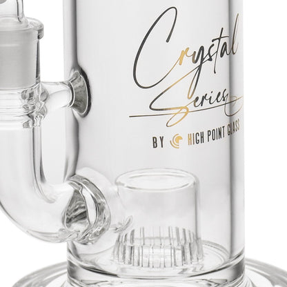 Crystal Series by High Point Glass - 10" High Quality Slit Cut Water Pipe - with 14M Bowl