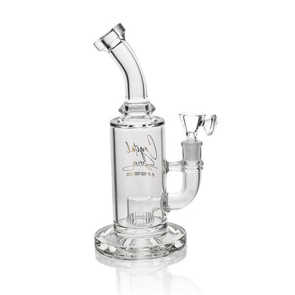 Crystal Series by High Point Glass - 10" High Quality Slit Cut Water Pipe - with 14M Bowl