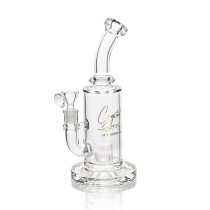 Crystal Series by High Point Glass - 10" High Quality Slit Cut Water Pipe - with 14M Bowl