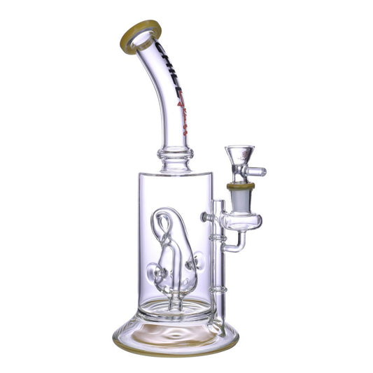 Chill Glass - 11" Teardrop Perc Water Pipe - with 14M Bowl