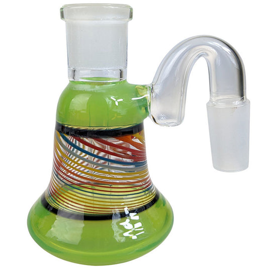 3.5" High grade US Color Ash Catcher - 14F/14M - 90 Degree