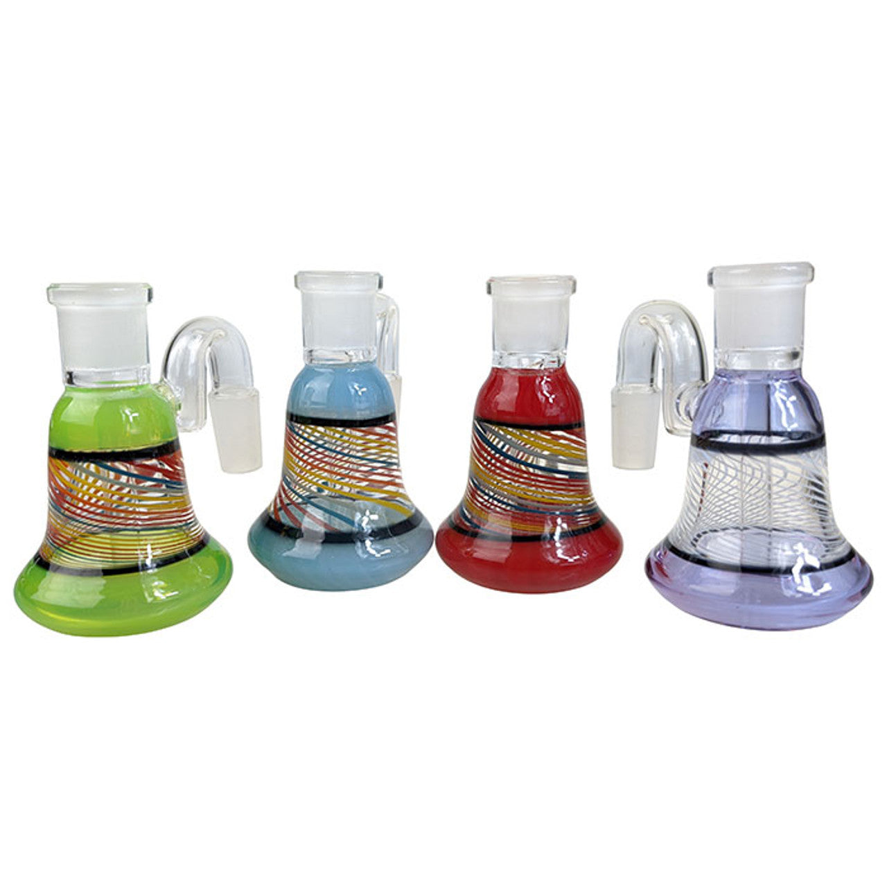 3.5" High grade US Color Ash Catcher - 14F/14M - 90 Degree