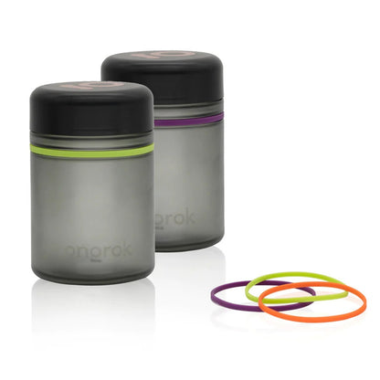 Ongrok - Child Resistant Jar 500ml - Frosted Grey - 2 Pack