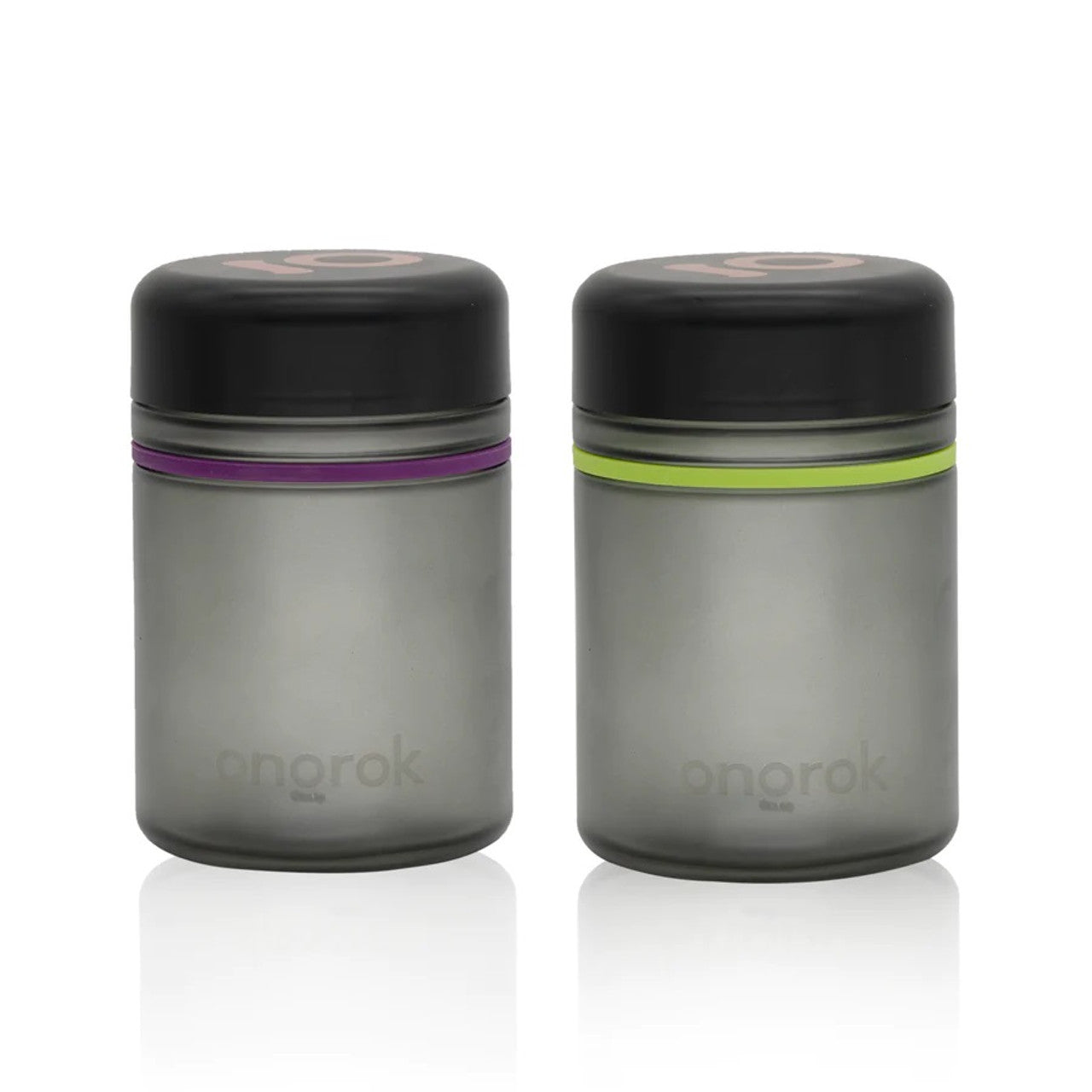 Ongrok - Child Resistant Jar 500ml - Frosted Grey - 2 Pack