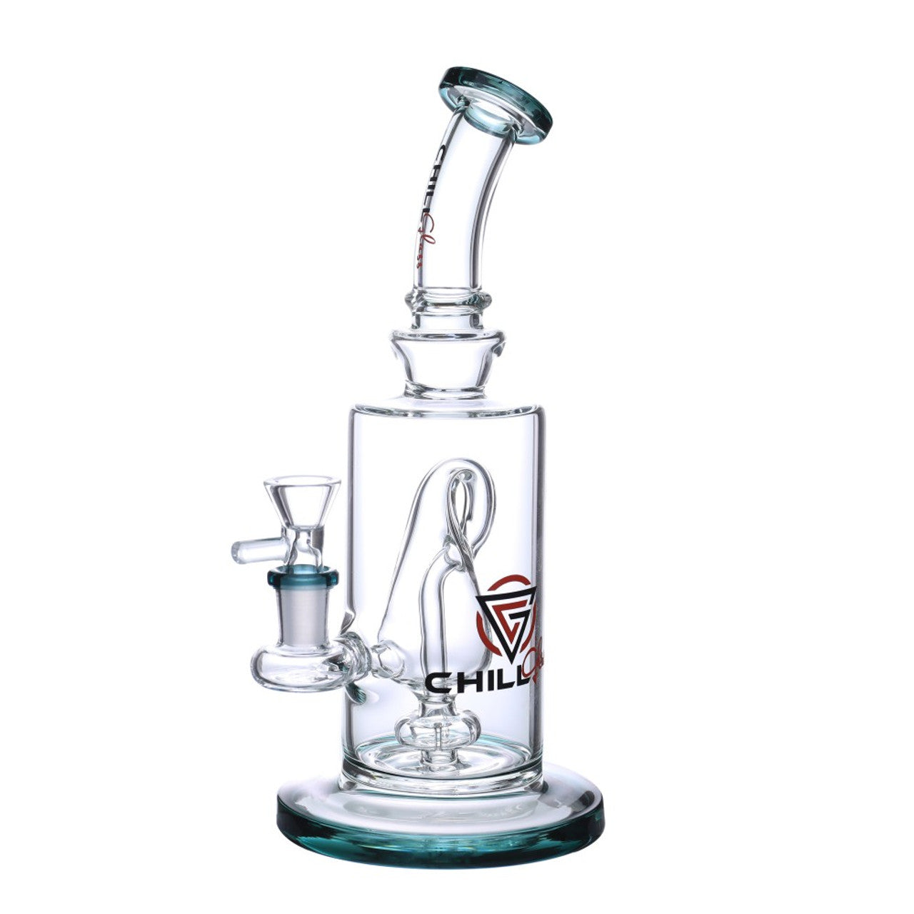 Chill Glass - 10" Recycler Water Pipe - with 14M Bowl