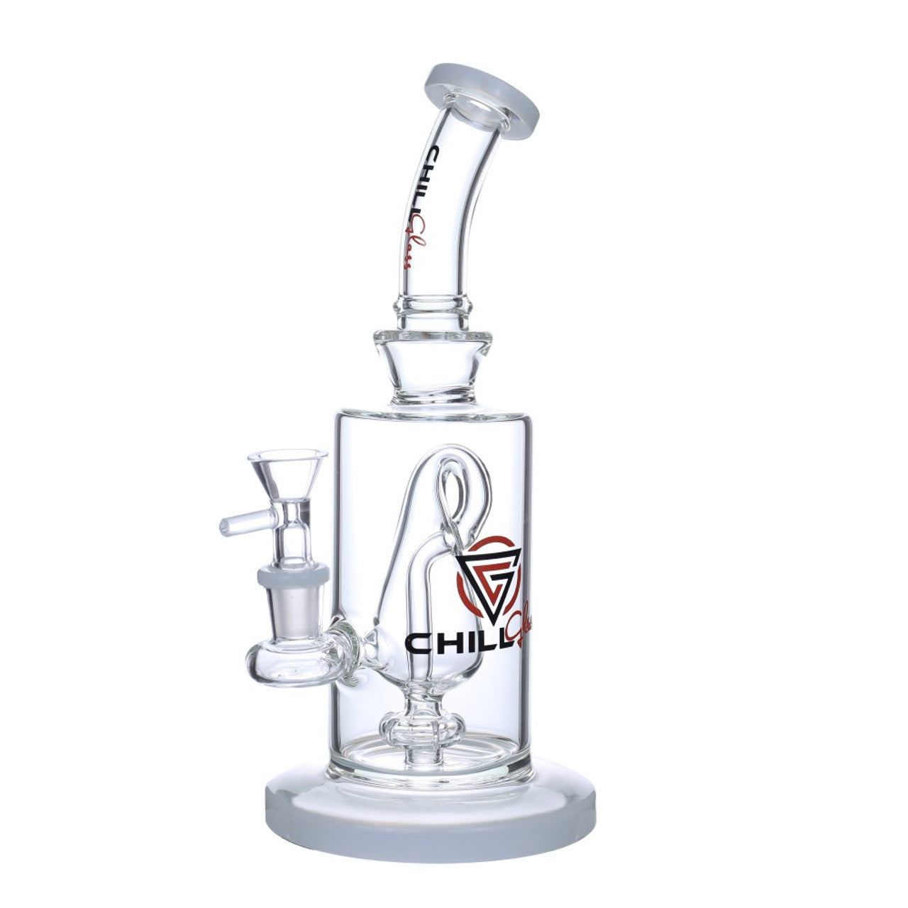 Chill Glass - 10" Recycler Water Pipe - with 14M Bowl