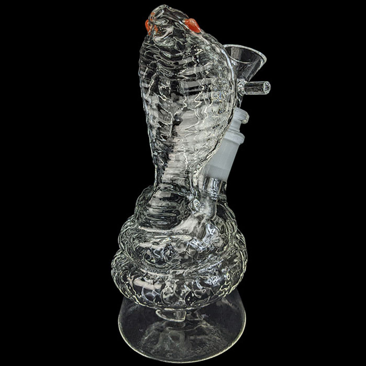 7" Clear Cobra Novelty Water Pipe - with 14M Bowl