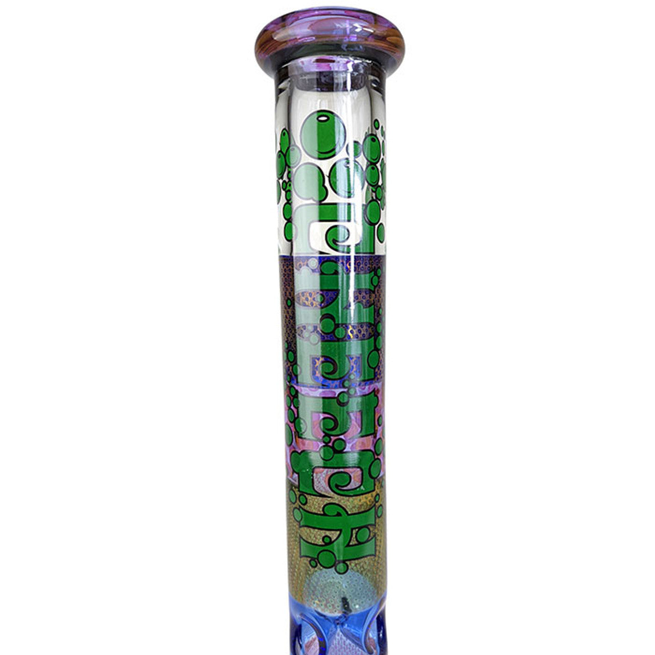 Cheech Glass - 17" Assorted Multi Color Straight Water Pipe - with 14M Bowl