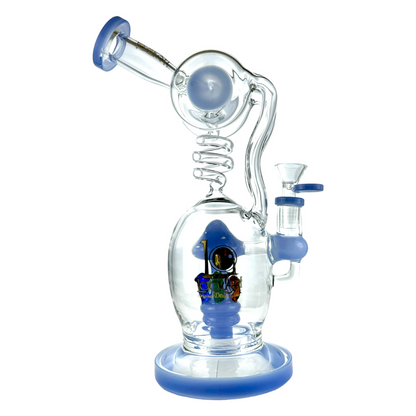 Lookah Glass - 12" Mushroom Valley Glass Water Pipe - with 14M Bowl