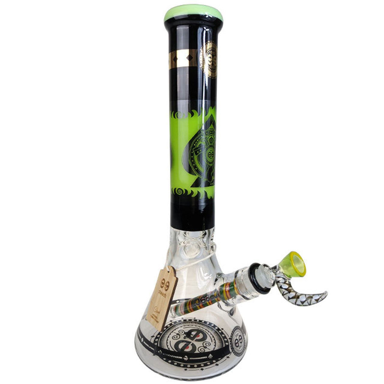 Cheech Glass - 14" Protect The Crest Beaker Water Pipe - with 14M Bowl