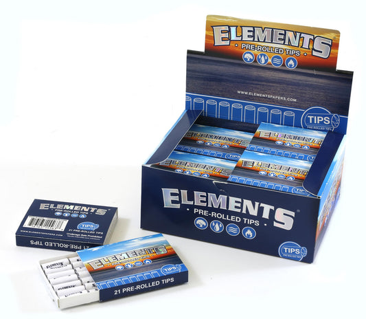 Elements - Pre-Rolled Tips (21ct) - Display of 20