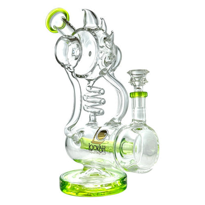 Lookah Glass - 11.5" Spike Spiral Inline Perc Recycler Water Pipe - with 14M Bowl