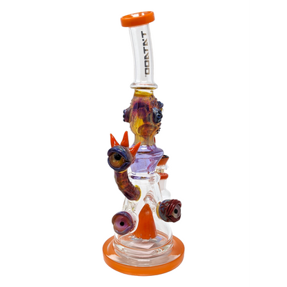 TATAOO - 12" Devil Eye Work Banger Hanger Water Pipe - with 14M Bowl & 4mm Banger