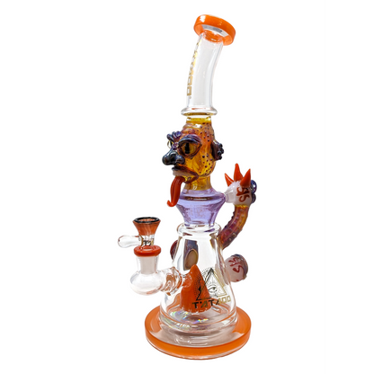 TATAOO - 12" Devil Eye Work Banger Hanger Water Pipe - with 14M Bowl & 4mm Banger