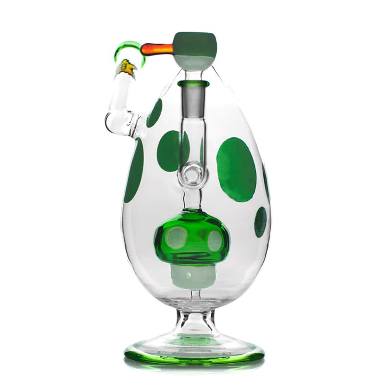 Hemper - XL Spotted Egg Water Pipe - Green - with 14M Bowl