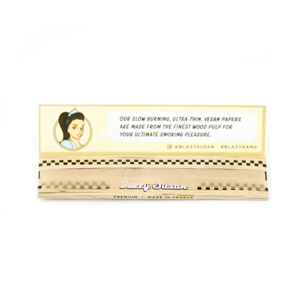 Blazy Susan® - Unbleached King Size Slim Rolling Papers (50ct) - Display of 50